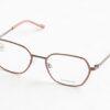 Metal-framed eyeglasses isolated on white background