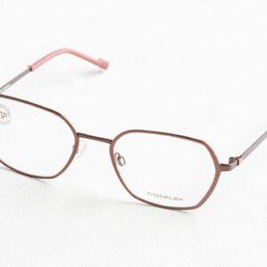 Metal-framed eyeglasses isolated on white background