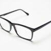 Black rectangular computer glasses on white background