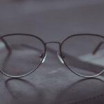 Silver aviator-style sunglasses